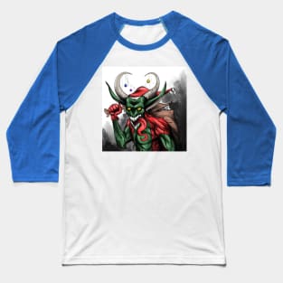 the dark santa claus krampus Baseball T-Shirt